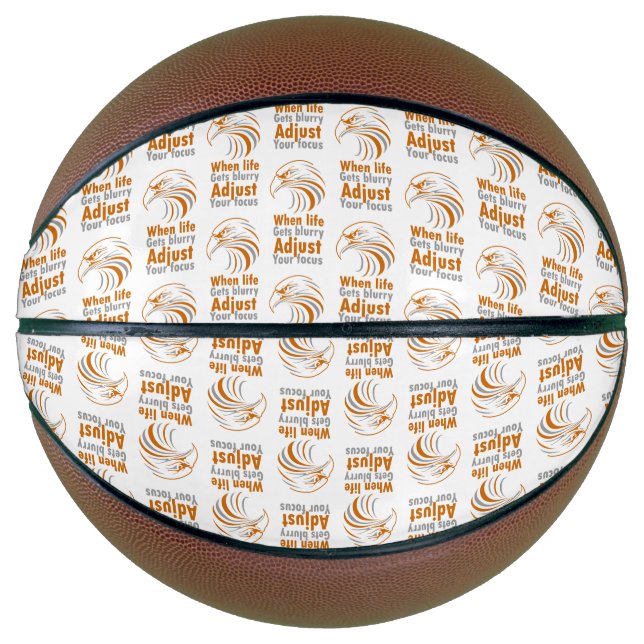 When life gets blurry adjust your focus tote bag basketball (Front)