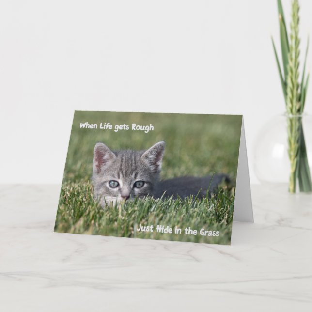 When life gets rough, notecard (Front)