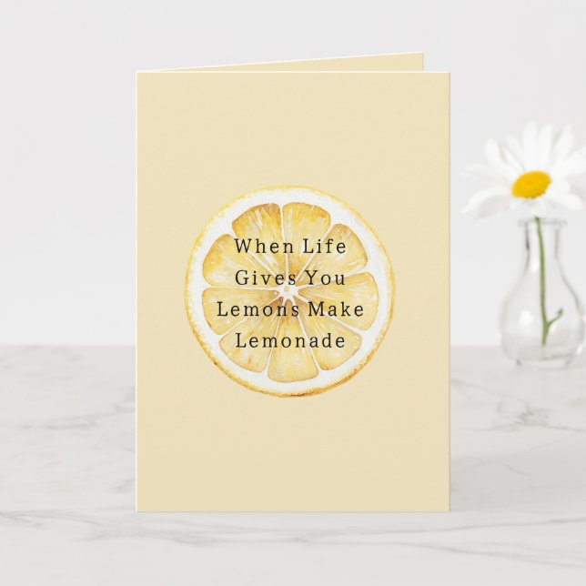 When Life Give Your Lemons Card (Small Plant)