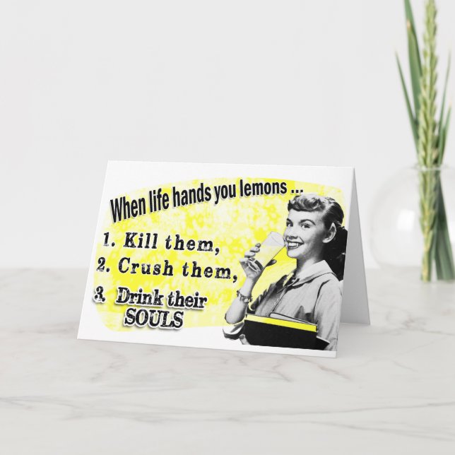 When Life Gives You Lemons Card (Front)