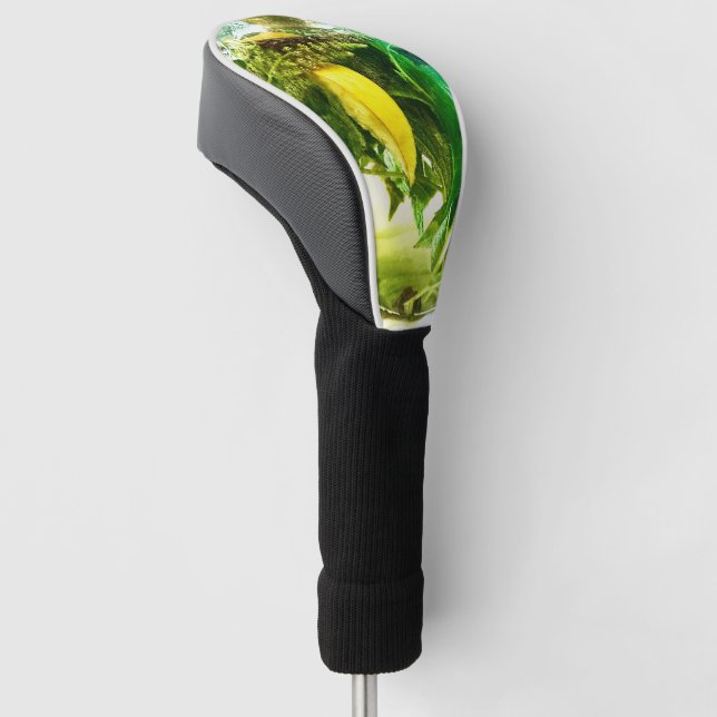 When life gives you lemons -  drink tea and carry  golf head cover (Angled)