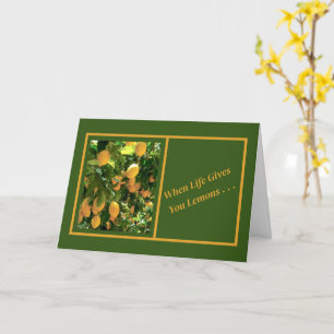 WHEN LIFE GIVES YOU LEMONS/ENCOURAGEMENT/HUMOR CARD