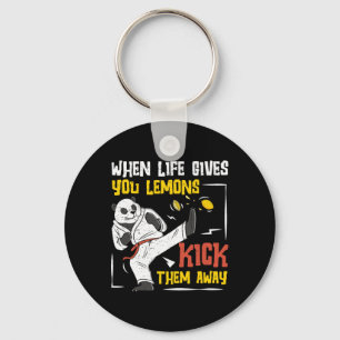 When Life Gives You Lemons Kick Them Away A Shotok Keychain