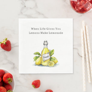 When Life Gives You Lemons Lemonade Napkin
