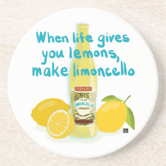 When Life Gives You Lemons - Make Limoncello Coaster