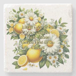 When Life Gives You Lemons  Stone Coaster