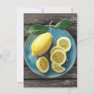When Life Gives You Lemons   Watercolor Fruit Card