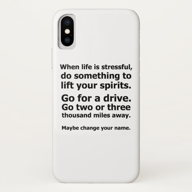 When Life is Stressful Case-Mate iPhone Case (Back)