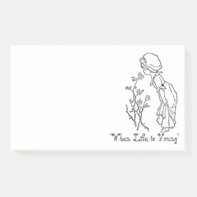 When Life Is Young 10" x 6" Post-it® Notes (Front)