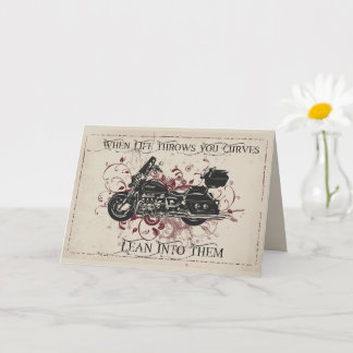 When Life Throws You Curves Encouragement Card