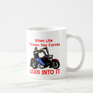 When Life Throws You Curves Lean Into It Coffee Mug