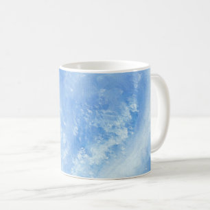 When ocean waves crash onto the shore watercolor  coffee mug