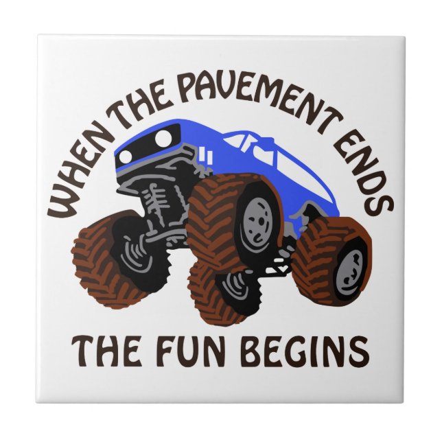 When Pavement Ends Tile (Front)