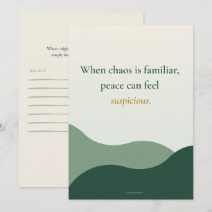 When Peace Feels Suspicious Reflection Invitation