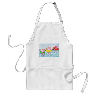 When Piglets Float - Swimming Pigs Standard Apron