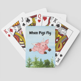 When Pigs Can Fly Playing Cards
