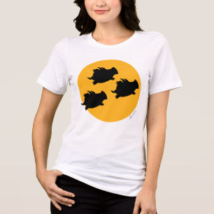 WHEN PIGS FLY ACROSS THE MOON by Sandra Boynton Tri-Blend Shirt
