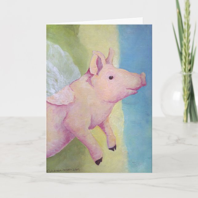 When Pigs Fly Card (Front)