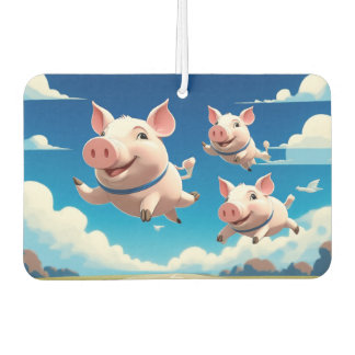 When Pigs Fly Funny Winged Pigs Air Freshener