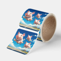 When Pigs Fly Funny Winged Pigs