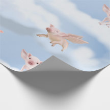 When Pigs Fly gift wrap