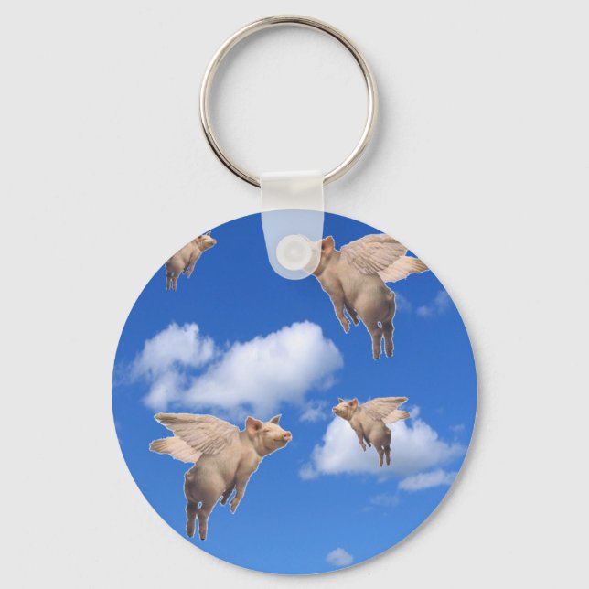When Pigs Fly Keychain (Front)