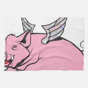 when pigs fly kitchen towel