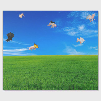 When Pigs Fly Wrapping Paper