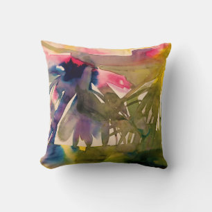 when plants were wild throw pillow