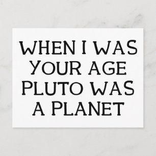 When Pluto Postcard