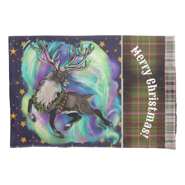 When Reindeer Fly Pillowcase (Front)
