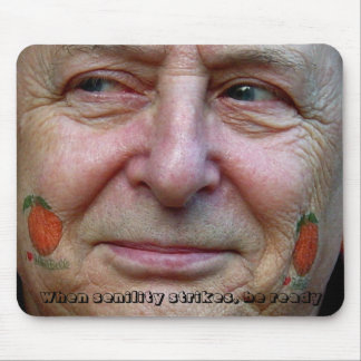 When senility strikes, be ready mouse pad