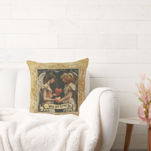 When She Loved Me Throw Pillow (Couch)