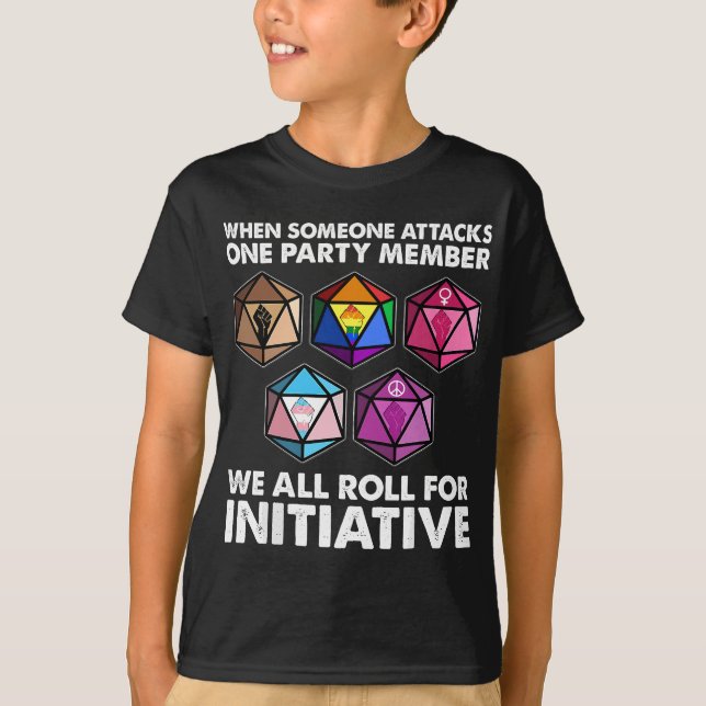 When someone attacks one party member we roll for  T-Shirt (Front)