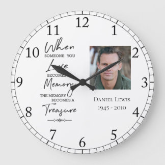 When Someone You Love Becomes Quote Large Clock