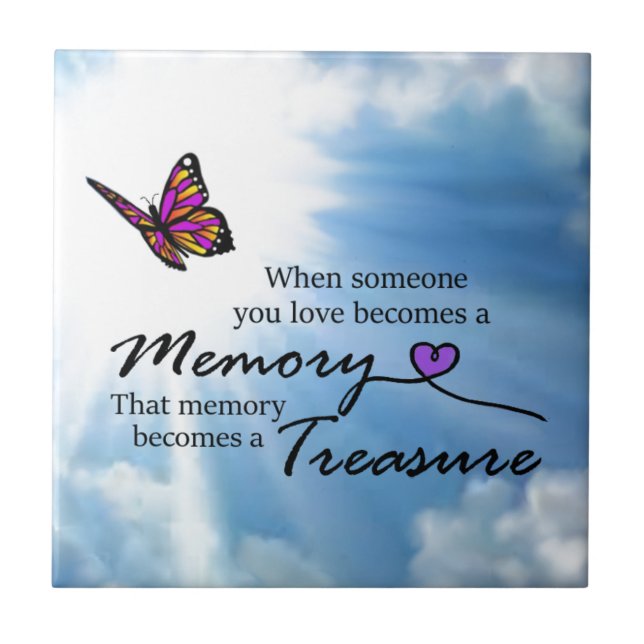 When someone you love, butterfly tile (Front)