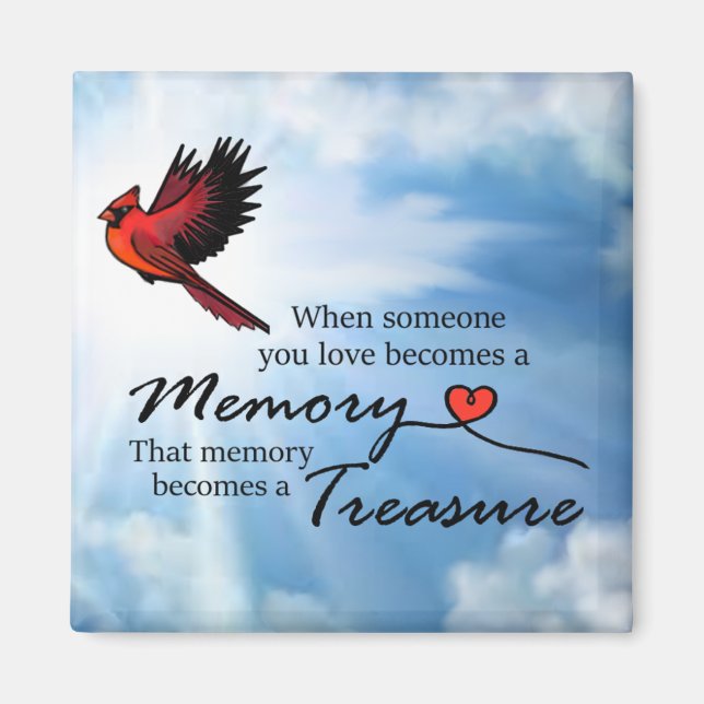 When someone you love, Cardinal Magnet (Front)