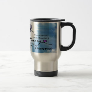 When someone you love, dragonfly travel mug