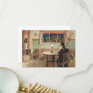 When the Children have Gone to Bed by Carl Larsson Thank You Card