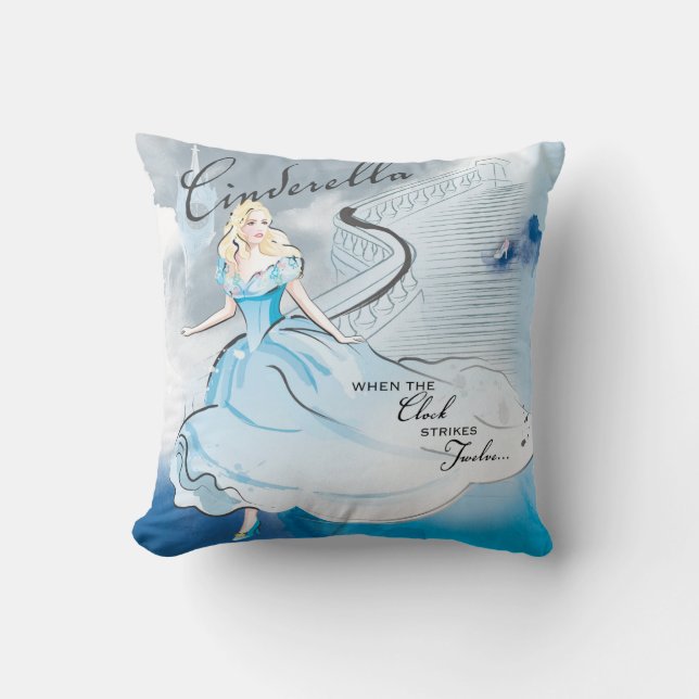 When The Clock Strikes Twelve Throw Pillow (Front)