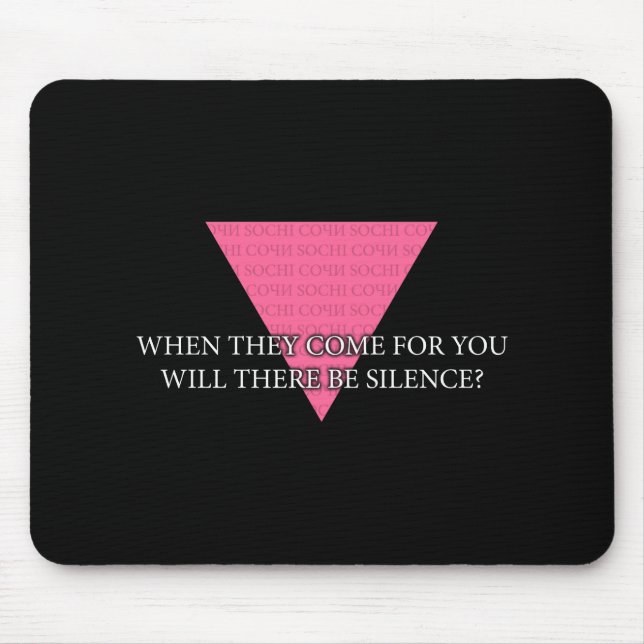 When the come for you, will there be silence? mouse pad (Front)