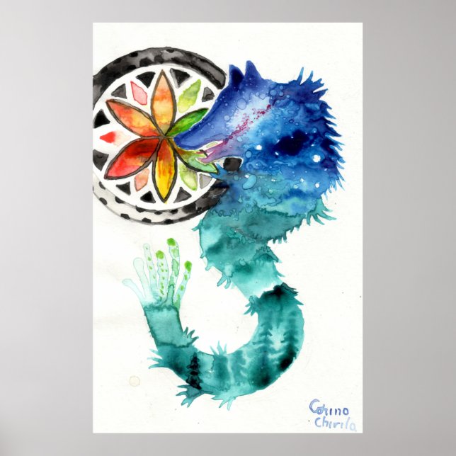 when the dacian wolf is missing the forest poster (Front)