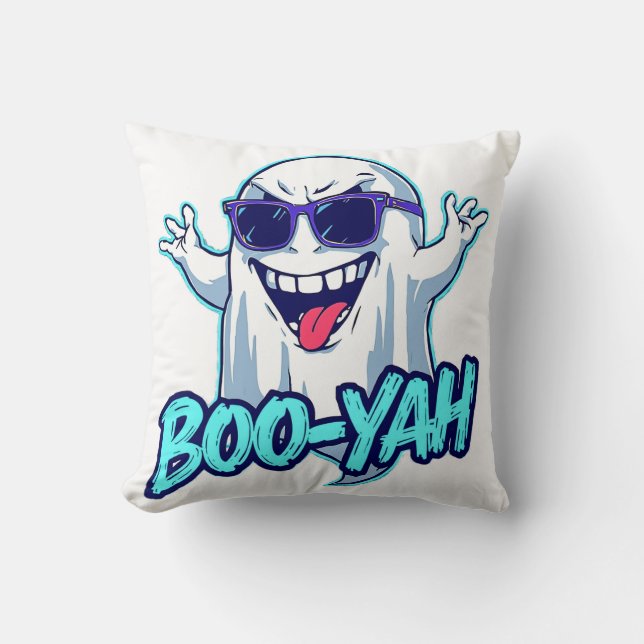 When the haunting is done and the good times roll. throw pillow (Front)