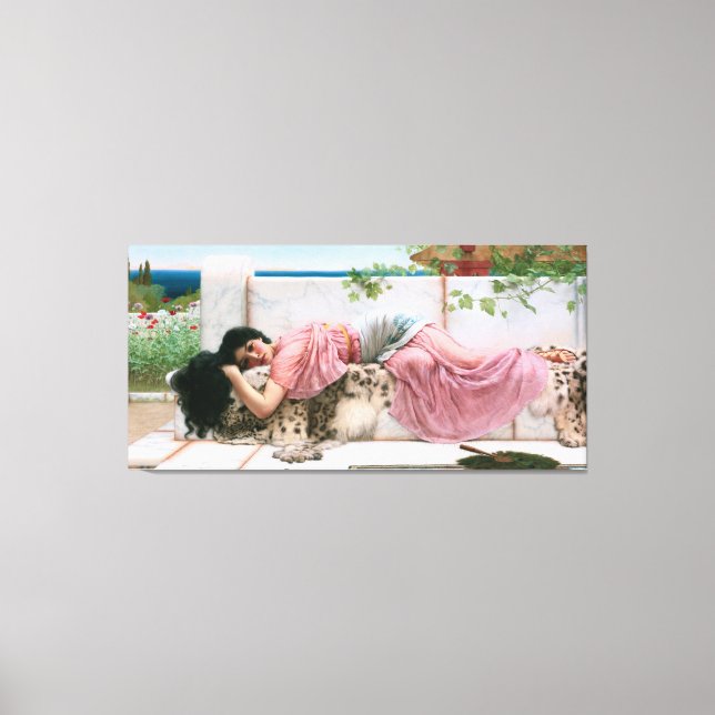 When The Heart Is Young by John William Godward Canvas Print (Front)