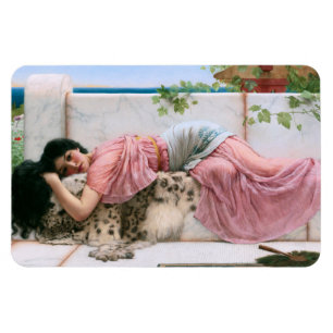 When The Heart Is Young by John William Godward Magnet
