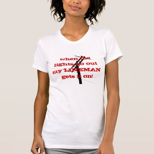 When The Lights Go Out! {RED} T-Shirt (Front)