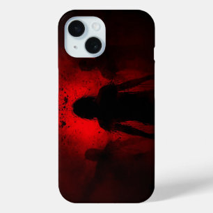 When the Night Screams in Red iPhone 15 Case