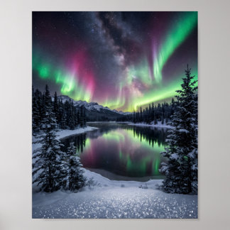 When the Sky Paints Itself in Celestial Fire Poster