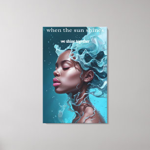 When the sun shines Canvas Print