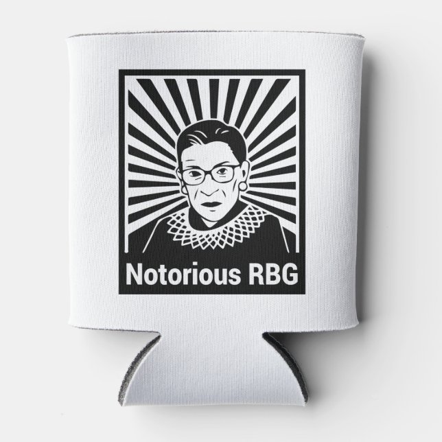 When there are nine - Notorious RBG Can Cooler (Front)